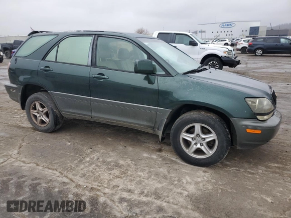 1999 Lexus RX 300 Luxury SUV with VIN JT6HF10U6X0088127, listed as a Copart auction lot 43950965 with 189,607 mi miles and Salvage Title. Bid and sale history available at carsss.com. Image 4.