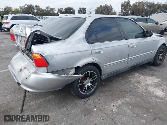 2000 Honda Civic VP with VIN 2HGEJ6616YH578067, listed as a IAAI auction lot 41893676 with 142,807 mi miles. Bid and sale history available at carsss.com. Image 4.