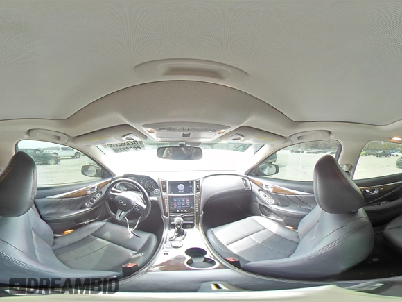 2018 Infiniti Q50 Luxe with VIN JN1EV7AP4JM352281, listed as a Copart auction lot 62262735 with 148,158 mi miles and Salvage title. Bid and sale history available at DreamBid. Image 14.