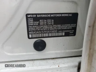 2015 BMW 5 Series 528i z VIN WBA5A5C57FD515650, wystawiony jako Copart lot #57110125 z przebiegiem 138 460 mil mil oraz Szkoda całkowita • Salvage title. Historia ofert i sprzedaży dostępna na DreamBid. Obrazek 12.