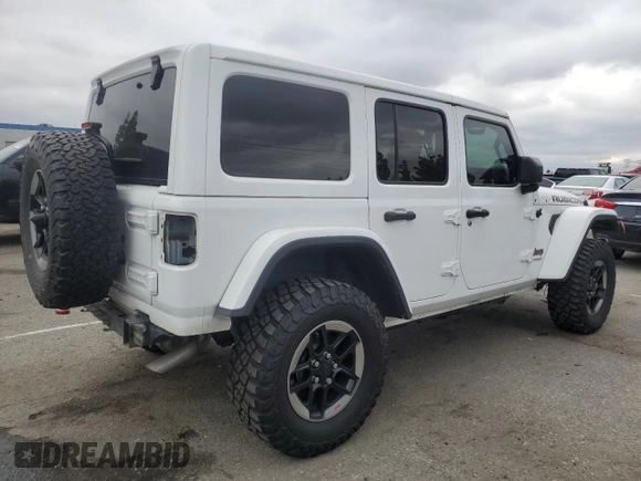 2018 Jeep Wrangler Unlimited Rubicon z VIN 1C4HJXFGXJW258554, wystawiony jako Copart lot #55863905 z przebiegiem 60 492 mil mil oraz Szkoda całkowita • Salvage title. Historia ofert i sprzedaży dostępna na DreamBid. Obrazek 3.