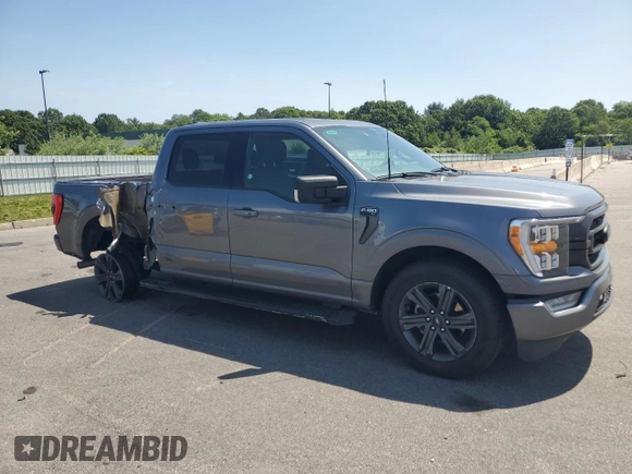 2023 Ford F-150 XL with VIN 1FTEW1C51PFC29408, listed as a Copart auction lot 61095515 with 53,008 mi miles and Clean title. Bid and sale history available at DreamBid. Image 4.