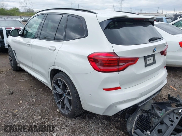 2020 BMW X3 M Competition with VIN 5YMTS0C03LLT10754, listed as a IAAI auction lot 42021685 with 48,768 mi miles. Bid and sale history available at carsss.com. Image 3.