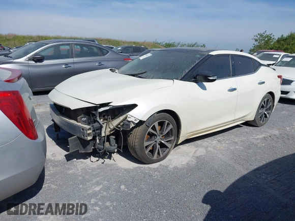 2017 Nissan Maxima Platinum with VIN 1N4AA6AP7HC382348, listed as a IAAI auction lot 41600411 with 113,611 mi miles. Bid and sale history available at carsss.com. Image 2.