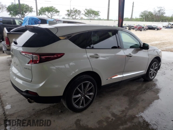 2021 Acura RDX Technology with VIN 5J8TC1H50ML023309, listed as a Copart auction lot 59210935 with 14,144 mi miles and Salvage title. Bid and sale history available at DreamBid. Image 3.