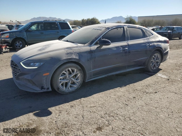 2021 Hyundai Sonata SEL with VIN 5NPEF4JA1MH097320, listed as a Copart auction lot 42179205 with 45,309 mi miles and Salvage Title. Bid and sale history available at carsss.com. Image 1.