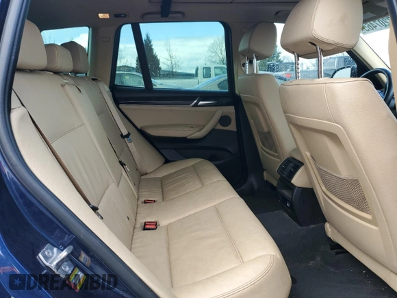 2017 BMW X3 xDrive28i with VIN 5UXWX9C55H0T00256, listed as a Copart auction lot 47207465 with 113,792 mi miles and Salvage Title. Bid and sale history available at DreamBid. Image 12.