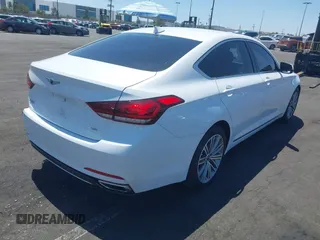 2018 Genesis G80 3.8L with VIN KMHGN4JE2JU238858, listed as a IAAI auction lot 42151733 with 49,512 mi miles and . Bid and sale history available at DreamBid. Image 4.