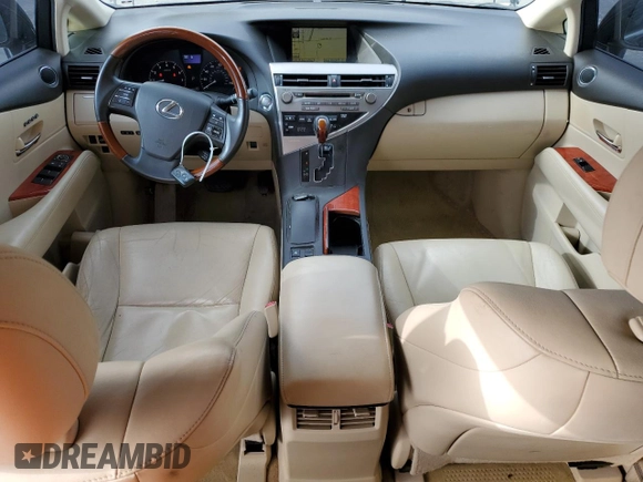2010 Lexus RX 350 with VIN JTJZK1BA0A2000211, listed as a Copart auction lot 62957225 with 120,554 mi miles and Salvage title. Bid and sale history available at DreamBid. Image 8.