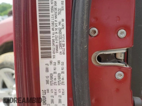2014 Ram 1500 Express z VIN 1C6RR7KT3ES169462, wystawiony jako Copart lot #58498835 z przebiegiem Nie podano mil oraz Nie do naprawy • Non repairable. Historia ofert i sprzedaży dostępna na DreamBid. Obrazek 12.