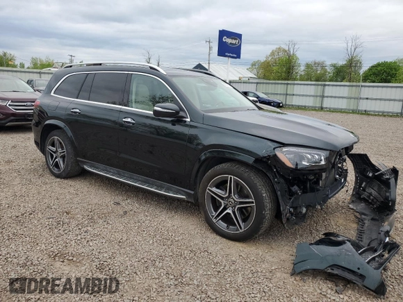 2023 Mercedes-Benz GLS 450 with VIN 4JGFF5KE3PA912751, listed as a Copart auction lot 57321145 with 41,273 mi miles and Salvage Title. Bid and sale history available at DreamBid. Image 4.