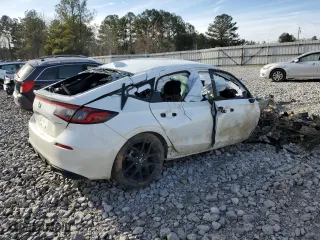 2024 Honda Civic Hatchback Sport with VIN 19XFL2H81RE019362, listed as a Copart auction lot 46233515 with 0 mi miles and Salvage Title. Bid and sale history available at carsss.com. Image 3.