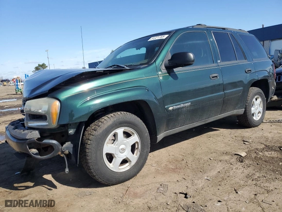 2002 Chevrolet TrailBlazer LS with VIN 1GNDT13S722508458, listed as a Copart auction lot 51221705 with 155,818 mi miles and Salvage Title. Bid and sale history available at carsss.com. Image 1.