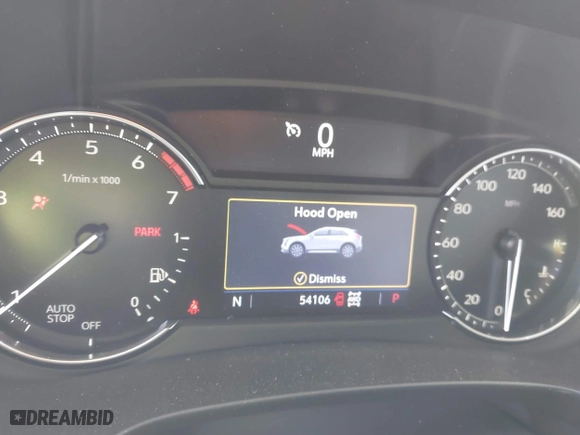 2019 Cadillac XT4 AWD Premium Luxury with VIN 1GYFZDR44KF197830, listed as a IAAI auction lot 41795431 with 54,106 mi miles. Bid and sale history available at carsss.com. Image 7.