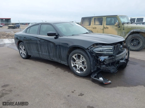 2016 Dodge Charger SXT with VIN 2C3CDXJG9GH303942, listed as a IAAI auction lot 41618893 with 116,630 mi miles. Bid and sale history available at carsss.com. Image 1.