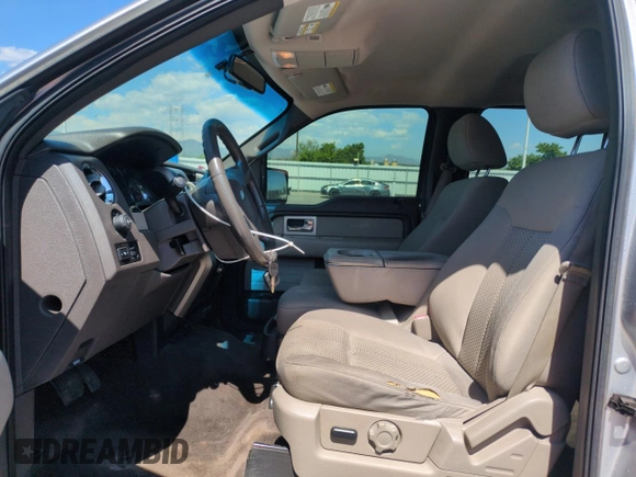 2010 Ford F-150 XL with VIN 1FTFW1EV0AFC02614, listed as a Copart auction lot 58043545 with 138,149 mi miles and Salvage title. Bid and sale history available at DreamBid. Image 7.