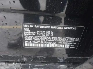 2021 BMW 2 Series 228i with VIN WBA53AK02M7H50951, listed as a IAAI auction lot 41791778 with 30,809 mi miles and . Bid and sale history available at DreamBid. Image 9.