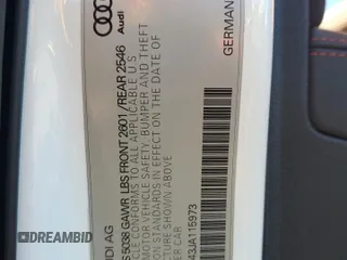 2018 Audi S4 Premium Plus z VIN WAUB4AF43JA115973, wystawiony jako Copart lot #86988524 z przebiegiem 60 931 mil mil oraz Szkoda całkowita • Salvage title. Historia ofert i sprzedaży dostępna na DreamBid. Obrazek 13.