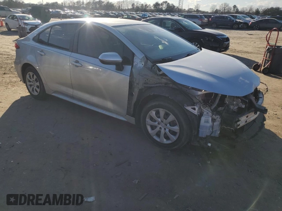 2022 Toyota Corolla LE with VIN JTDEPMAE0NJ201949, listed as a Copart auction lot 46771045 with 67,792 mi miles and Salvage Title. Bid and sale history available at carsss.com. Image 4.