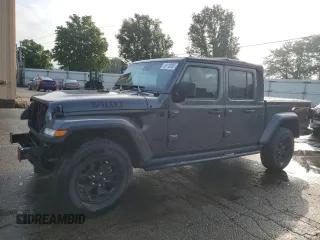 2021 Jeep Gladiator Willys с VIN 1C6HJTAGXML527617, выставлен на аукционе Copart как лот 59110005 с пробегом 39 279 миль миль и Списание • Salvage title. История ставок и продаж доступна на DreamBid. Изображение 1.