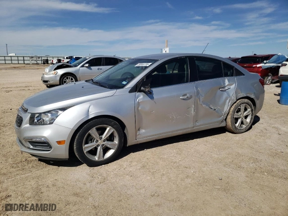 2015 Chevrolet Cruze LT with VIN 1G1PE5SB1F7158464, listed as a Copart auction lot 49044735 with 81,642 mi miles and Salvage Title. Bid and sale history available at carsss.com. Image 1.