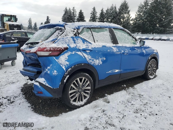 2021 Nissan Kicks SV with VIN 3N1CP5CV1ML540112, listed as a Copart auction lot 43470095 with NaN miles and Salvage Title. Bid and sale history available at carsss.com. Image 3.