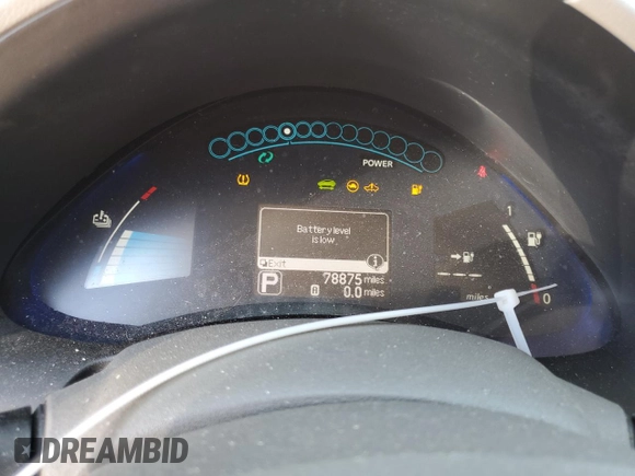 2015 Nissan LEAF S с VIN 1N4AZ0CP3FC319683, выставлен на аукционе Copart как лот 65636545 с пробегом 78 875 миль миль и Чистый • Clean title. История ставок и продаж доступна на DreamBid. Изображение 9.