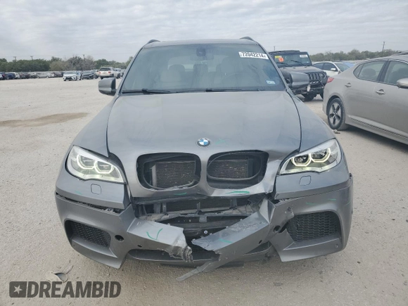 2013 BMW X5 M with VIN 5YMGY0C55D0C11953, listed as a Copart auction lot 72042214 with 72,407 mi miles and Salvage Title. Bid and sale history available at carsss.com. Image 5.