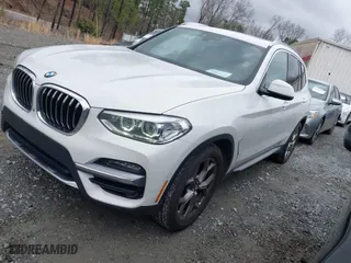 2020 BMW X3 sDrive30i with VIN 5UXTY3C07L9C28792, listed as a IAAI auction lot 41721503 with 58,340 mi miles. Bid and sale history available at carsss.com. Image 2.