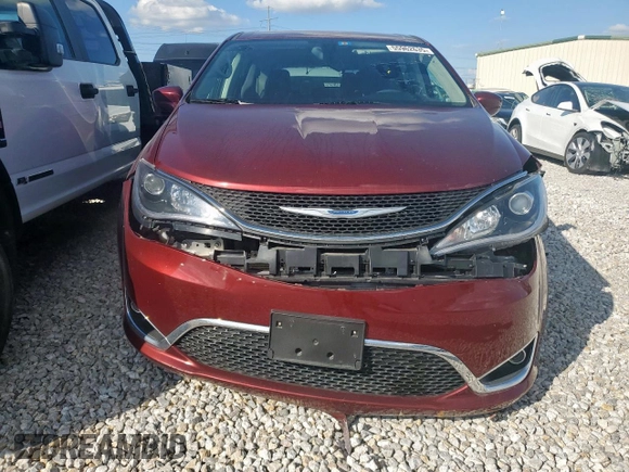2018 Chrysler Pacifica Touring Plus with VIN 2C4RC1FG3JR125624, listed as a Copart auction lot 55962635 with 99,806 mi miles and Salvage title. Bid and sale history available at DreamBid. Image 5.