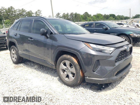 2023 Toyota RAV4 Hybrid LE with VIN JTMLWRFV8PD200078, listed as a Copart auction lot 57490185 with 67,321 mi miles and Salvage title. Bid and sale history available at DreamBid. Image 4.
