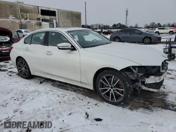 2019 BMW 3 Series 330i xDrive with VIN WBA5R7C55KAJ78959, listed as a Copart auction lot 45850725 with 74,085 mi miles and Salvage Title. Bid and sale history available at carsss.com. Image 4.