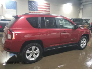 2016 Jeep Compass Sport with VIN 1C4NJDBBXGD549443, listed as a Copart auction lot 52427145 with 90,904 mi miles and Salvage Title. Bid and sale history available at carsss.com. Image 3.