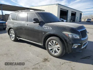 2015 Infiniti QX80 with VIN JN8AZ2NC0F9370883, listed as a Copart auction lot 46711385 with 212,480 mi miles and Clean Title. Bid and sale history available at carsss.com. Image 4.