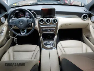 2018 Mercedes-Benz C 300 with VIN 55SWF4KB0JU280437, listed as a Copart auction lot 58002345 with 54,000 mi miles and Salvage title. Bid and sale history available at DreamBid. Image 8.