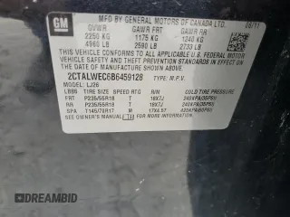 2011 GMC Terrain SLT-2 with VIN 2CTALWEC6B6459128, listed as a Copart auction lot 52314515 with 183,578 mi miles and Clean Title. Bid and sale history available at carsss.com. Image 13.