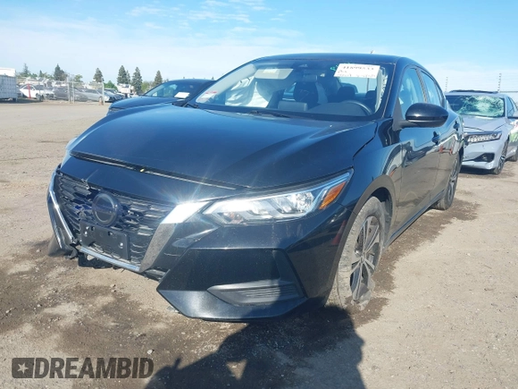 2021 Nissan Sentra SV with VIN 3N1AB8CV6MY221587, listed as a IAAI auction lot 41899533 with 55,317 mi miles and . Bid and sale history available at DreamBid. Image 2.