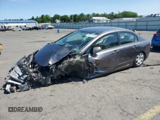 2009 Honda Civic LX z VIN 19XFA16559E020457, wystawiony jako Copart lot #58721185 z przebiegiem Nie podano mil oraz Szkoda całkowita • Salvage title. Historia ofert i sprzedaży dostępna na DreamBid. Obrazek 1.