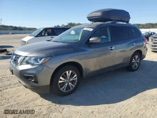 2018 Nissan Pathfinder SL with VIN 5N1DR2MM7JC629606, listed as a Copart auction lot 73596944 with 0 mi miles and Salvage Title. Bid and sale history available at carsss.com. Image 1.