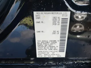 2020 Nissan Altima 2.5 SR with VIN 1N4BL4CV3LC265342, listed as a IAAI auction lot 41784597 with 81,168 mi miles. Bid and sale history available at carsss.com. Image 9.