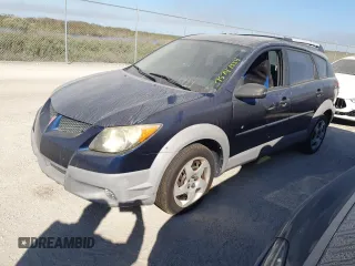 2003 Pontiac Vibe with VIN 5Y2SL62803Z470244, listed as a Copart auction lot 75747554 with 0 mi miles and Salvage Title. Bid and sale history available at carsss.com. Image 1.
