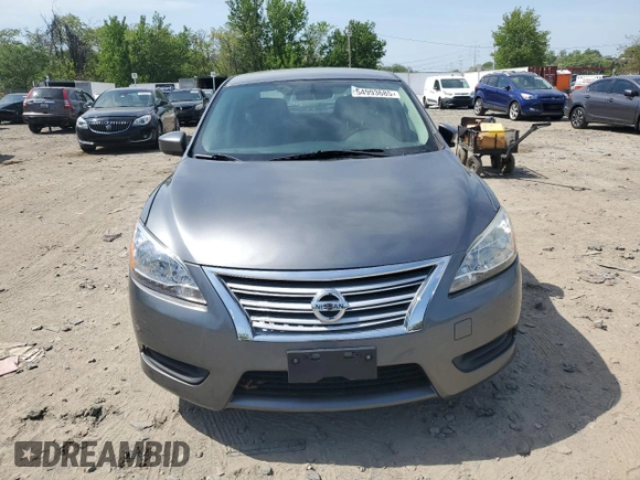 2015 Nissan Sentra SV with VIN 3N1AB7APXFY252133, listed as a Copart auction lot 54993685 with 136,574 mi miles and Clean Title. Bid and sale history available at DreamBid. Image 5.