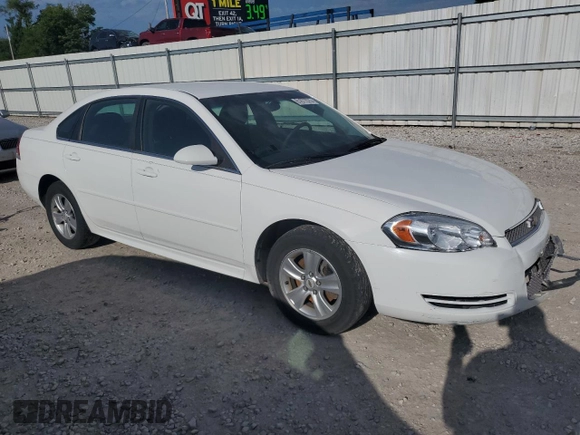 2012 Chevrolet Impala LS Fleet with VIN 2G1WF5E36C1333636, listed as a Copart auction lot 61677075 with 77,178 mi miles and Salvage title. Bid and sale history available at DreamBid. Image 4.