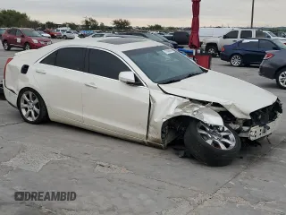 2014 Cadillac ATS Luxury RWD with VIN 1G6AB5RXXE0107482, listed as a Copart auction lot 77848694 with 143,278 mi miles and Salvage Title. Bid and sale history available at carsss.com. Image 4.