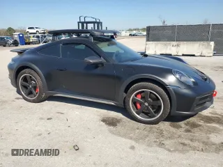 2024 Porsche 911 Carrera S with VIN WP0AB2A92RS225500, listed as a Copart auction lot 46703155 with 761 mi miles and Salvage Title. Bid and sale history available at carsss.com. Image 4.