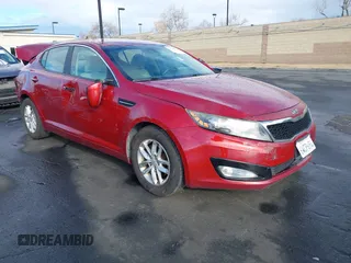 2012 Kia Optima LX with VIN 5XXGM4A70CG070980, listed as a IAAI auction lot 41744124 with 158,355 mi miles and . Bid and sale history available at carsss.com. Image 1.