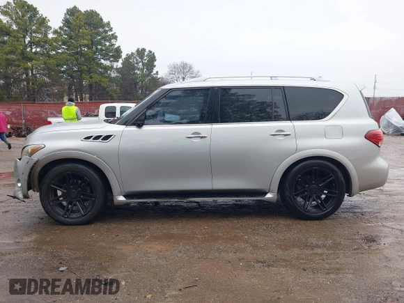 2011 Infiniti QX56 7-passenger with VIN JN8AZ2NFXB9502522, listed as a IAAI auction lot 41420158 with 171,806 mi miles and . Bid and sale history available at DreamBid. Image 15.