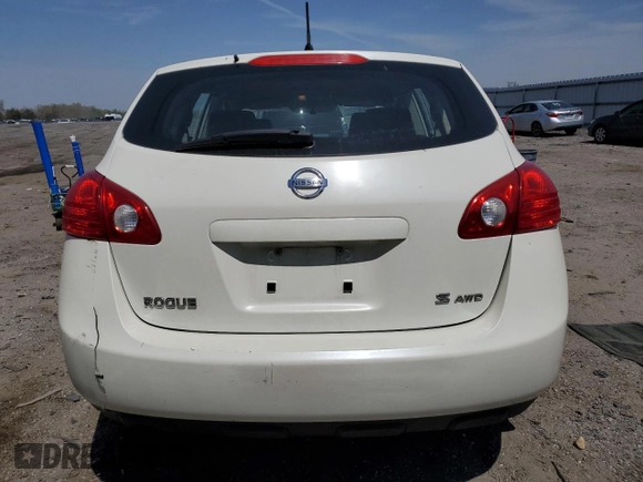 2009 Nissan Rogue S with VIN JN8AS58V29W179202, listed as a Copart auction lot 53687955 with 195,620 mi miles and Salvage Title. Bid and sale history available at carsss.com. Image 6.