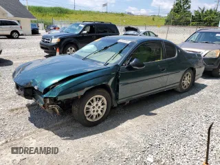 2002 Chevrolet Monte Carlo LS z VIN 2G1WW12E029184672, wystawiony jako Copart lot #63994855 z przebiegiem 68 850 mil mil oraz Szkoda całkowita • Salvage title. Historia ofert i sprzedaży dostępna na DreamBid. Obrazek 1.