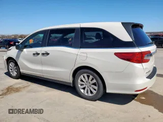 2018 Honda Odyssey LX with VIN 5FNRL6H2XJB101475, listed as a Copart auction lot 47706735 with 91,659 mi miles and Salvage Title. Bid and sale history available at carsss.com. Image 2.